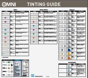 Omni Refinish System Tint Guide Poster